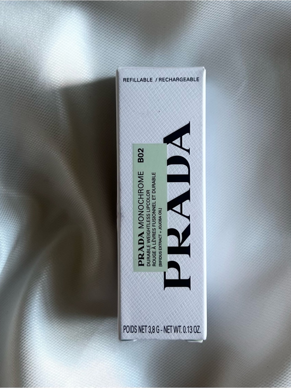 Prada Monochrome Matte Lipstick —
HYPER MATTE
B02 QUARTZ - Picture 5 of 8